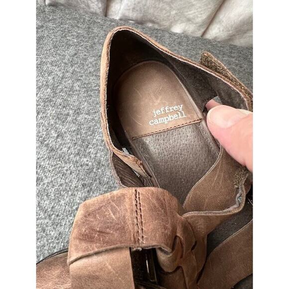 JEFFREY CAMPBELL Elective Sandal in Brown sz 7.5 $168 - Picture 6 of 10